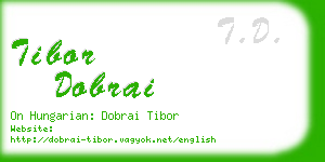tibor dobrai business card